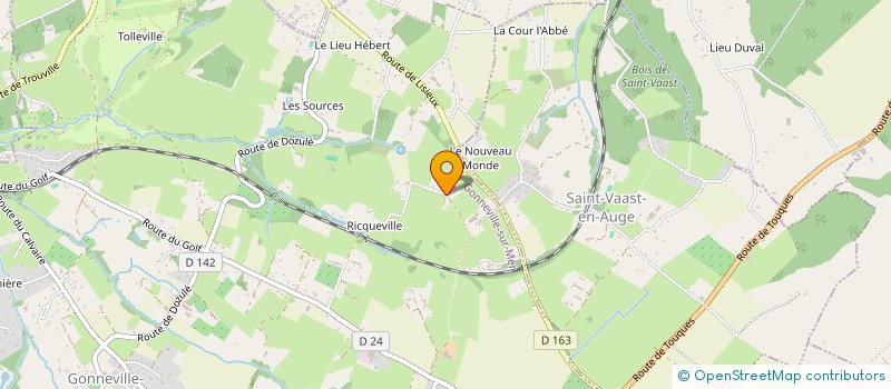 localisation de l'entreprise MONSIEUR XAVIER BIGOURDAN  GONNEVILLE-SUR-MER