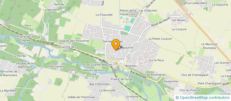 localisation de l'entreprise MONSIEUR XAVIER BISSON  ESVRES