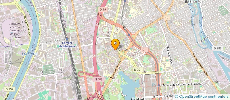 localisation de l'entreprise MONSIEUR XAVIER BLANC  CRETEIL