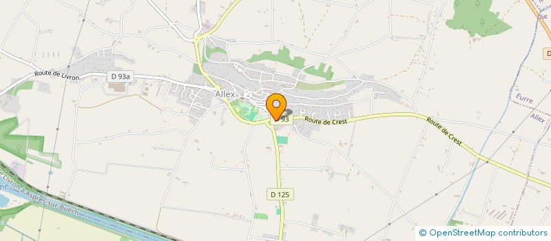 localisation de l'entreprise MONSIEUR XAVIER BLANC  ALLEX