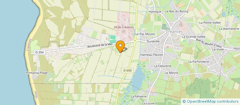 localisation de l'entreprise MONSIEUR XAVIER BLANCHARD  CREANCES