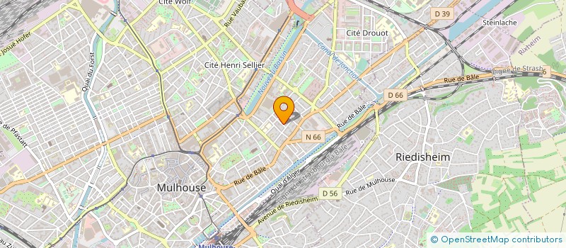 localisation de l'entreprise MONSIEUR XAVIER BLANQUET  MULHOUSE