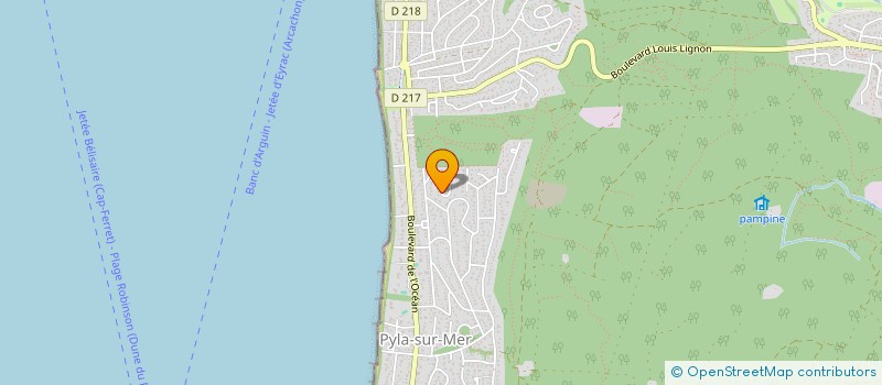 localisation de l'entreprise MONSIEUR XAVIER BLOND à LA TESTE-DE-BUCH