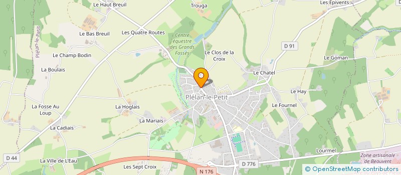 localisation de l'entreprise MONSIEUR XAVIER BLUSSEAU à PLELAN-LE-PETIT