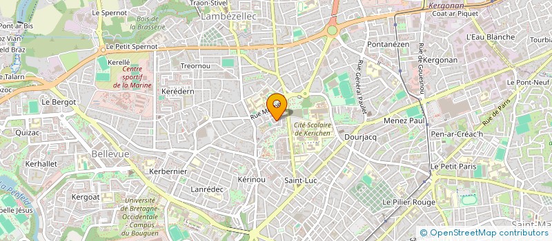 localisation de l'entreprise MONSIEUR XAVIER BODERIOU à BREST