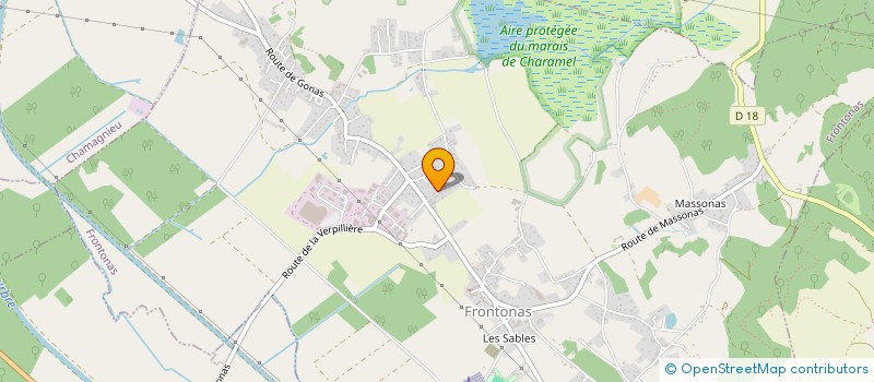 localisation de l'entreprise MONSIEUR XAVIER BOGLIONE à FRONTONAS