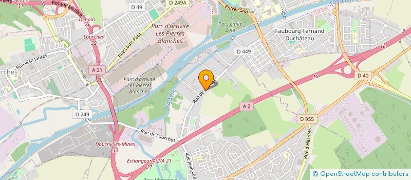 localisation de l'entreprise MONSIEUR XAVIER BOLLENGIER à DOUCHY-LES-MINES