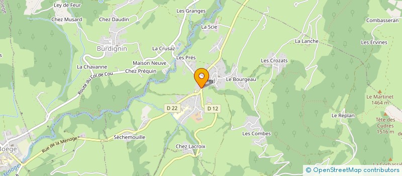 localisation de l'entreprise MONSIEUR XAVIER BON à VILLARD