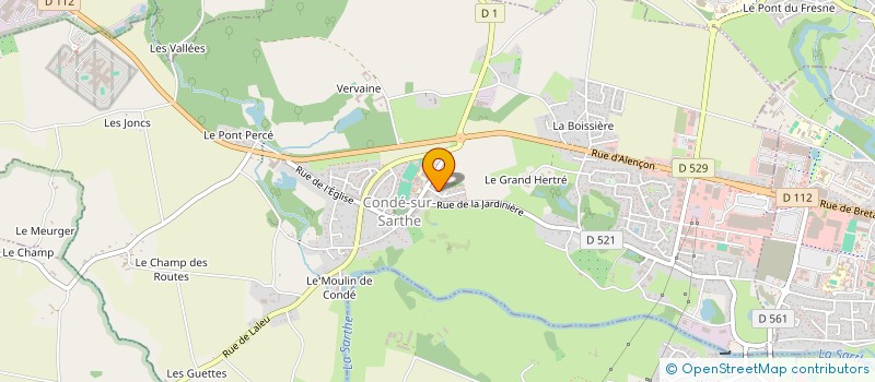 localisation de l'entreprise MONSIEUR XAVIER BONHOMME à CONDE-SUR-SARTHE