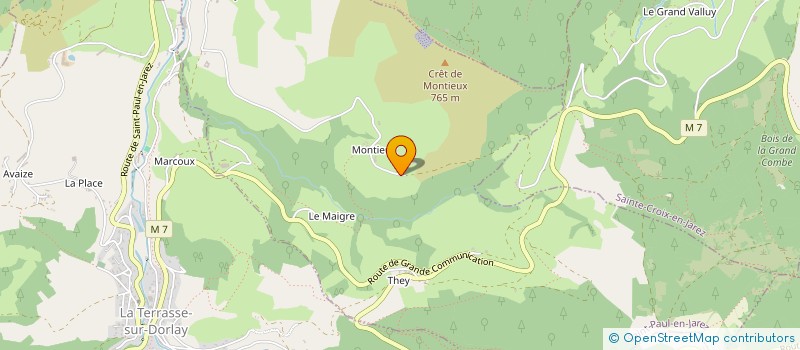 localisation de l'entreprise MONSIEUR XAVIER BONNARD  SAINT-PAUL-EN-JAREZ