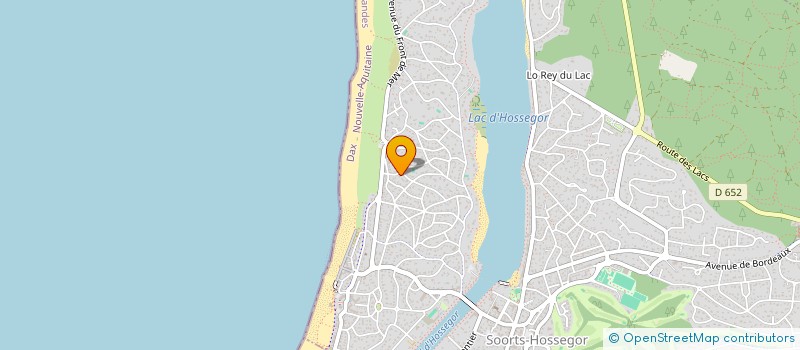 localisation de l'entreprise MONSIEUR XAVIER BORNAND  SOORTS-HOSSEGOR