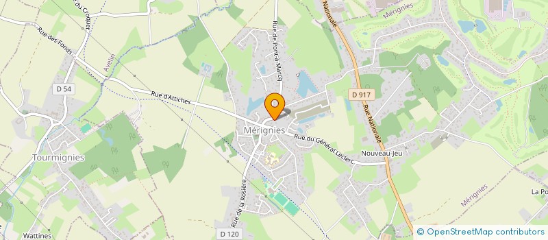 localisation de l'entreprise MONSIEUR XAVIER BOTHUYNE  MERIGNIES