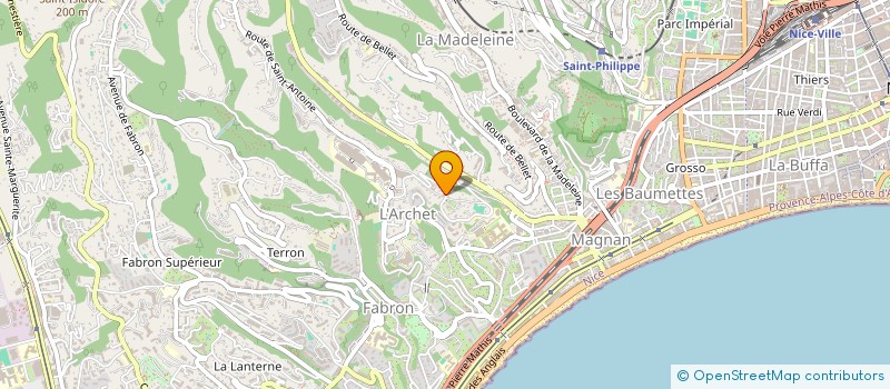 localisation de l'entreprise MONSIEUR XAVIER BOTTERO  NICE