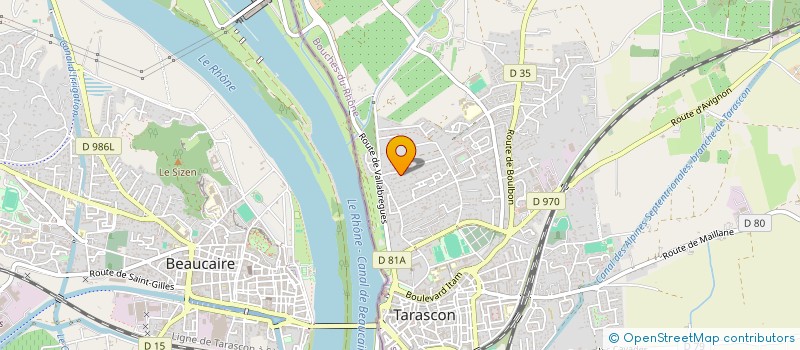 localisation de l'entreprise MONSIEUR XAVIER BOU  TARASCON