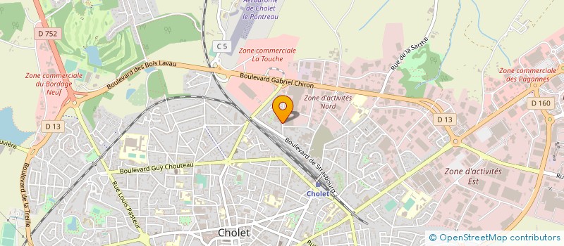 localisation de l'entreprise MONSIEUR XAVIER BOUCHET à CHOLET