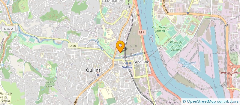 localisation de l'entreprise MONSIEUR XAVIER BOUCHET  OULLINS-PIERRE-BENITE