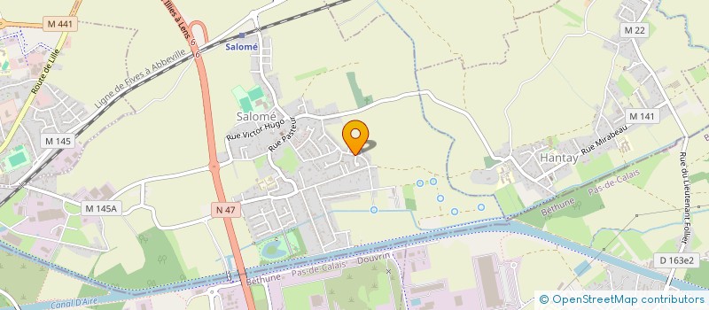 localisation de l'entreprise MONSIEUR XAVIER BOUCQ  SALOME