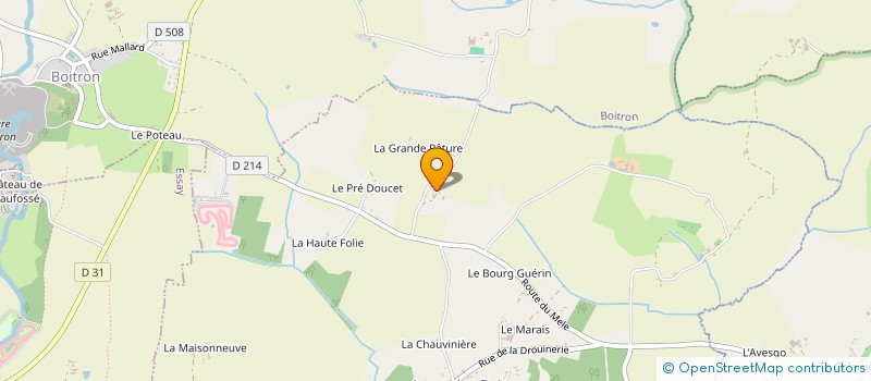 localisation de l'entreprise MONSIEUR XAVIER BOUDET à AUNAY-LES-BOIS