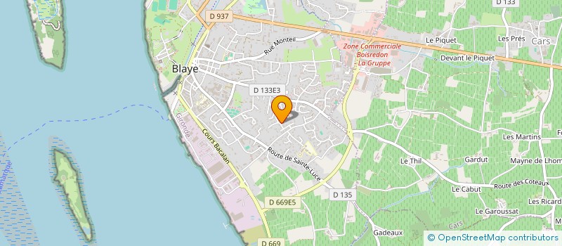 localisation de l'entreprise MONSIEUR XAVIER BOUE à PLASSAC