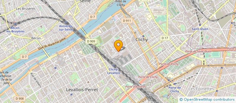 localisation de l'entreprise MONSIEUR XAVIER BOUFFORT à CLICHY