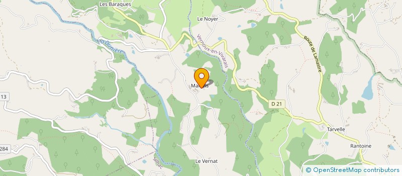 localisation de l'entreprise MONSIEUR XAVIER BOUIX  SAINT-APOLLINAIRE-DE-RIAS