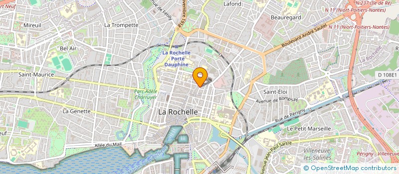 localisation de l'entreprise MONSIEUR XAVIER BOULARD  LA ROCHELLE