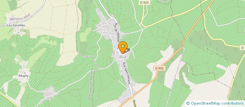 localisation de l'entreprise MONSIEUR XAVIER BOUQUET  BUE