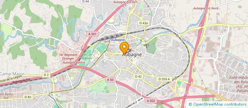 localisation de l'entreprise MONSIEUR XAVIER BOURI  AUBAGNE