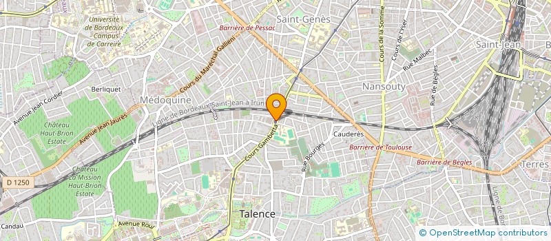 localisation de l'entreprise MONSIEUR XAVIER BOUTET  TALENCE