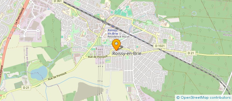 localisation de l'entreprise MONSIEUR XAVIER BOUTIN à ROISSY-EN-BRIE