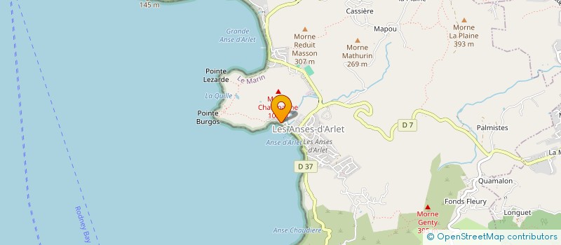 localisation de l'entreprise MONSIEUR XAVIER BOUVARD  LES ANSES-D'ARLET