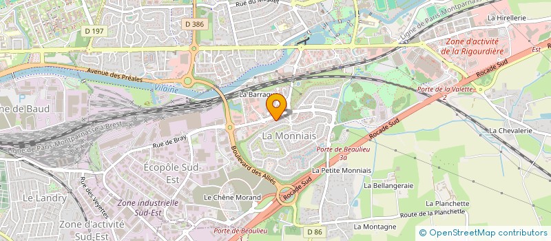 localisation de l'entreprise MONSIEUR XAVIER BOUVET  CESSON-SEVIGNE