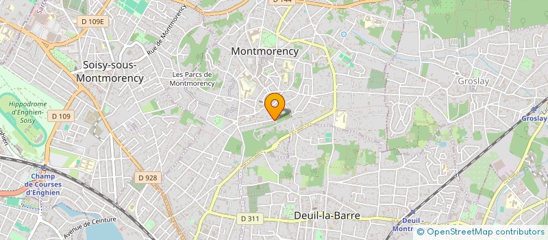 localisation de l'entreprise MONSIEUR XAVIER BOUYSSOU à MONTMORENCY