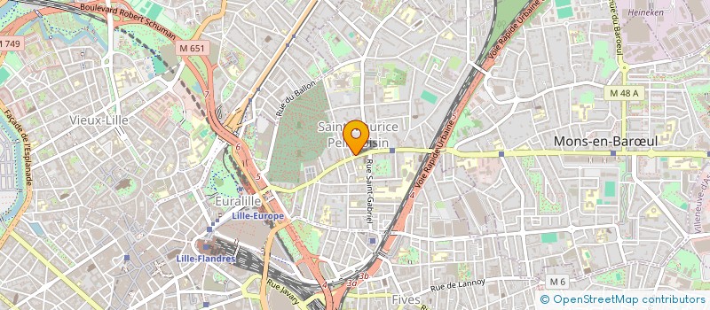 localisation de l'entreprise MONSIEUR XAVIER BRACQUART à LILLE