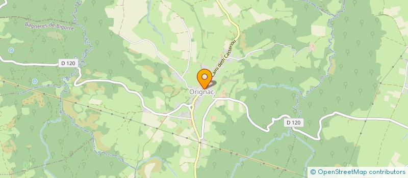 localisation de l'entreprise MONSIEUR XAVIER BRAU  ORIGNAC