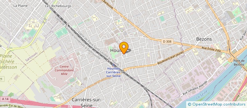localisation de l'entreprise MONSIEUR XAVIER BRAUN à HOUILLES