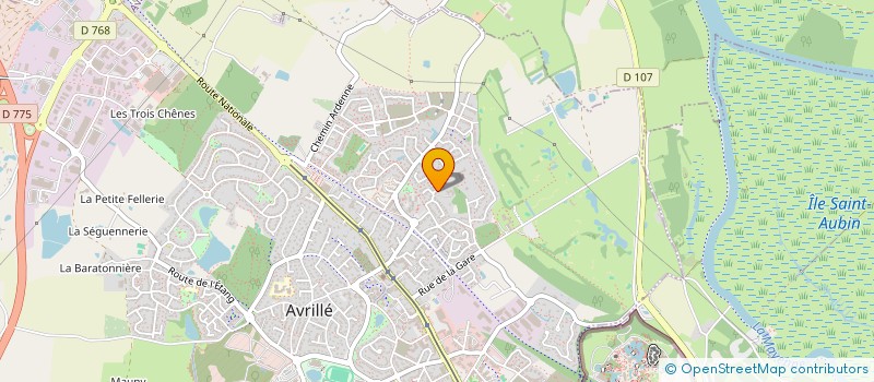localisation de l'entreprise MONSIEUR XAVIER BRAZEAU à AVRILLE