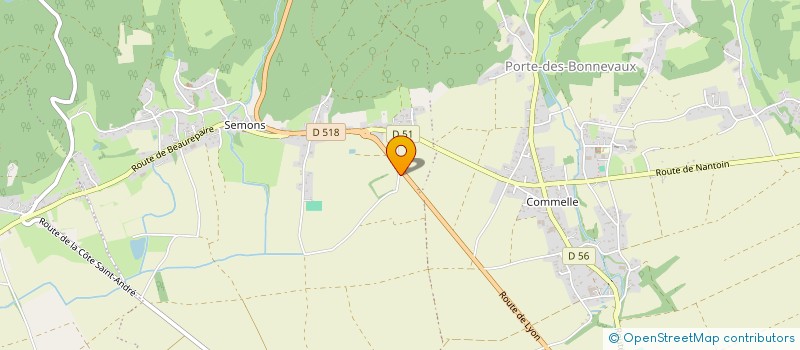 localisation de l'entreprise MONSIEUR XAVIER BREAND à PORTE-DES-BONNEVAUX