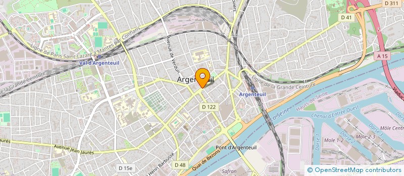 localisation de l'entreprise MONSIEUR XAVIER BREGAND  ARGENTEUIL