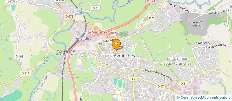 localisation de l'entreprise MONSIEUR XAVIER BRETAU  AVRANCHES