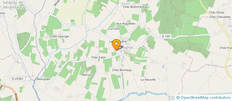 localisation de l'entreprise MONSIEUR XAVIER BRETON à ROUFFIGNAC