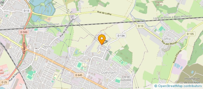 localisation de l'entreprise MONSIEUR XAVIER BRIOIS  GUESNAIN