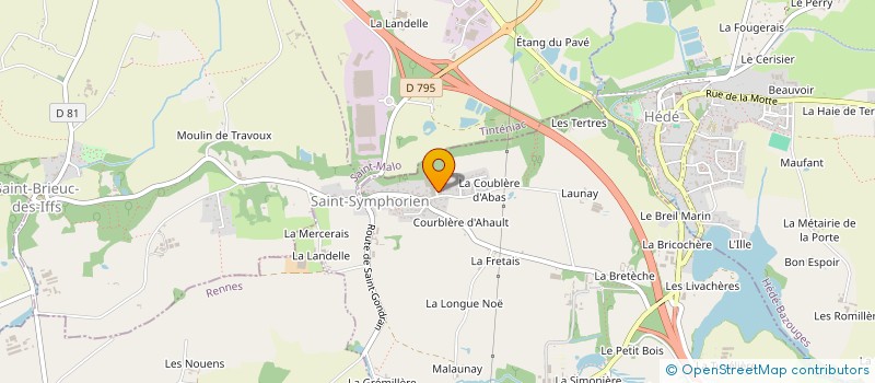 localisation de l'entreprise MONSIEUR XAVIER BROCHARD à SAINT-SYMPHORIEN
