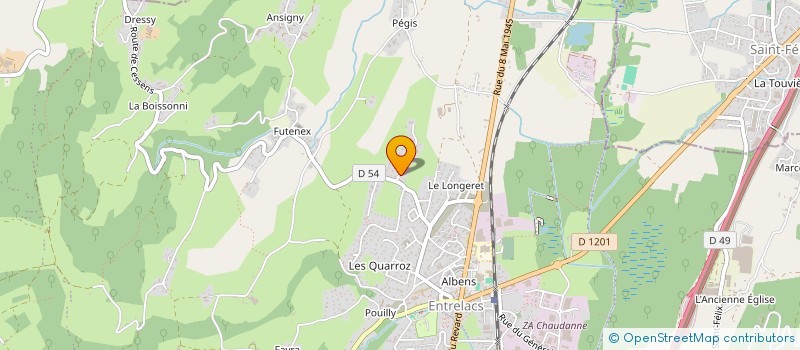 localisation de l'entreprise MONSIEUR XAVIER BRODIN  ENTRELACS