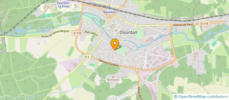 localisation de l'entreprise MONSIEUR XAVIER BROSSIN à DOURDAN