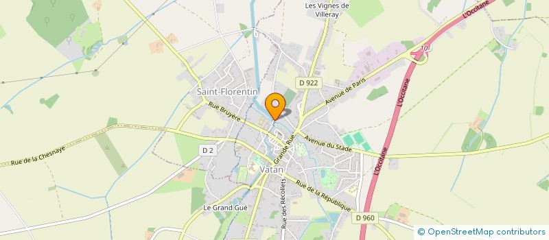 localisation de l'entreprise MONSIEUR XAVIER BRU à VATAN
