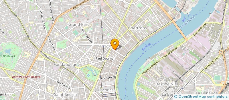 localisation de l'entreprise MONSIEUR XAVIER BRUNEAU à BORDEAUX