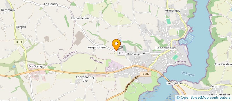 localisation de l'entreprise MONSIEUR XAVIER BRUNEL  LEZARDRIEUX