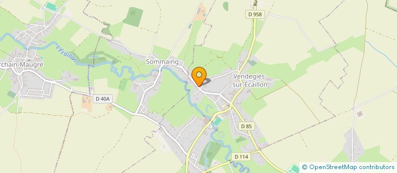 localisation de l'entreprise MONSIEUR XAVIER BUGHIN  VENDEGIES-SUR-ECAILLON