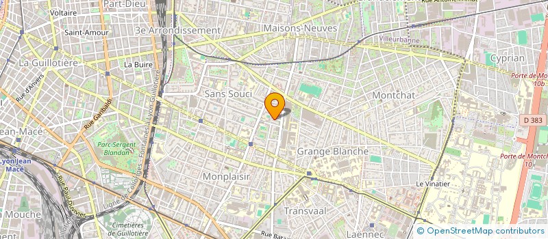 localisation de l'entreprise MONSIEUR XAVIER BUIRE  LYON